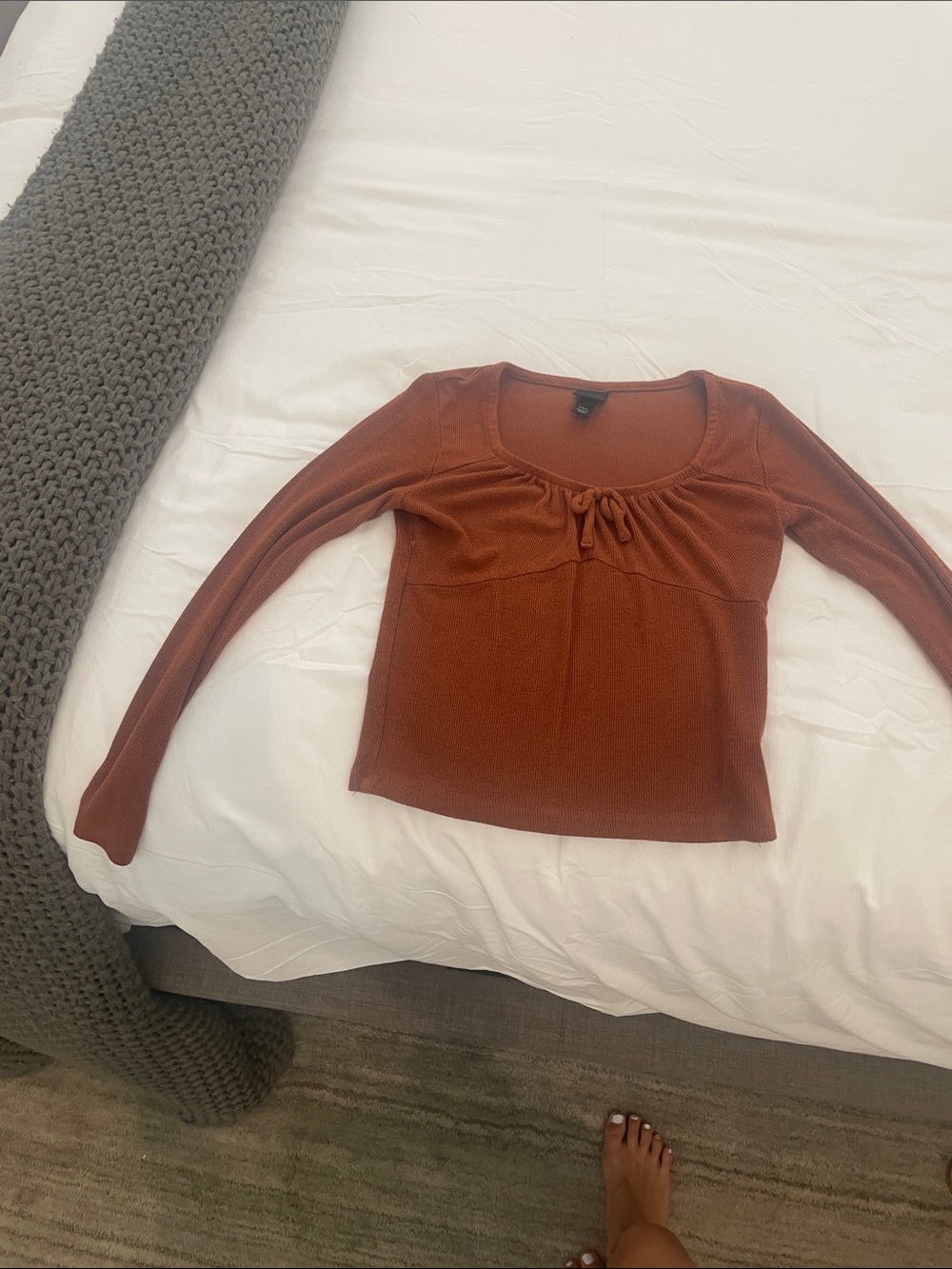 Fall brown long sleeve t-shirt